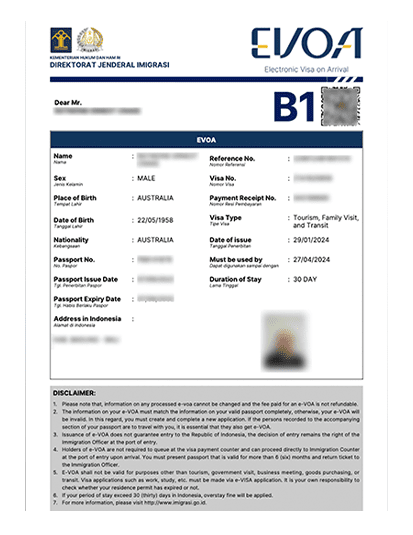 Online, before the flight, i have an electronic visa file (pdf).