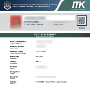 visa c1 extension bali