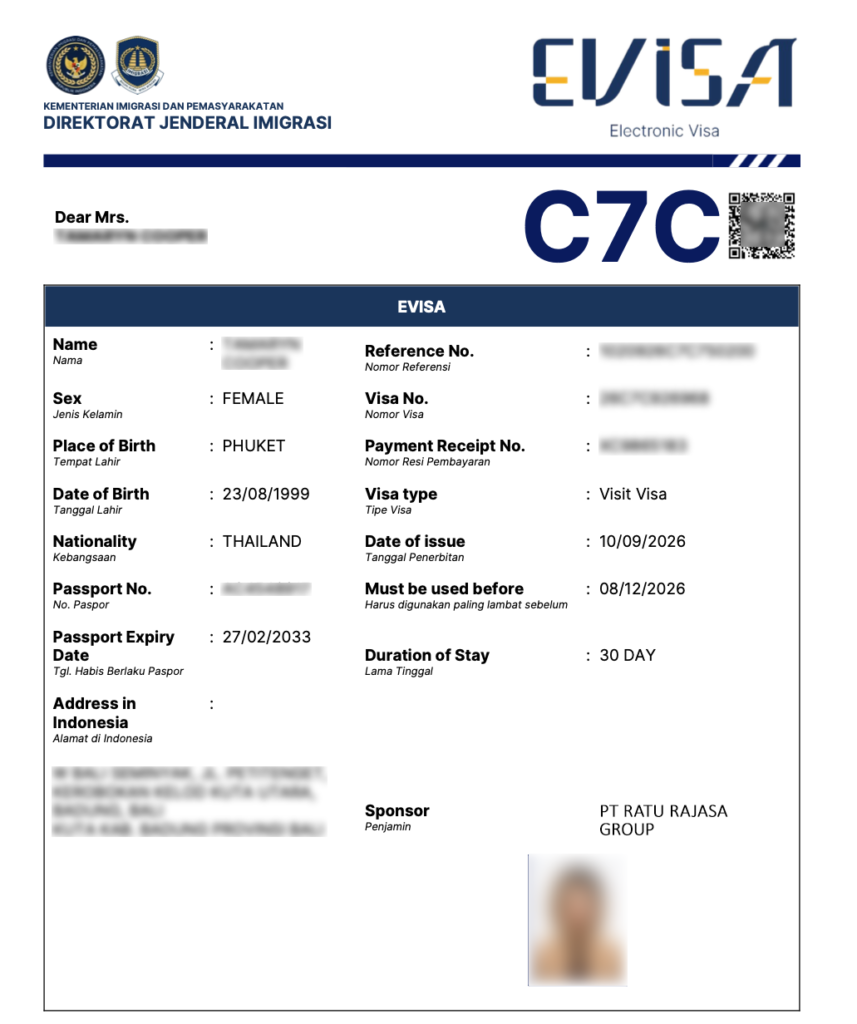 visa c7c bali indonesia yoga instructor visa
